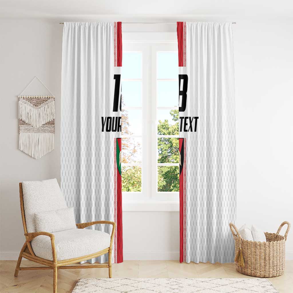 Custom Jordan Heritage Football Window Curtain Al Nashama Sporty Style - Wonder Print Shop