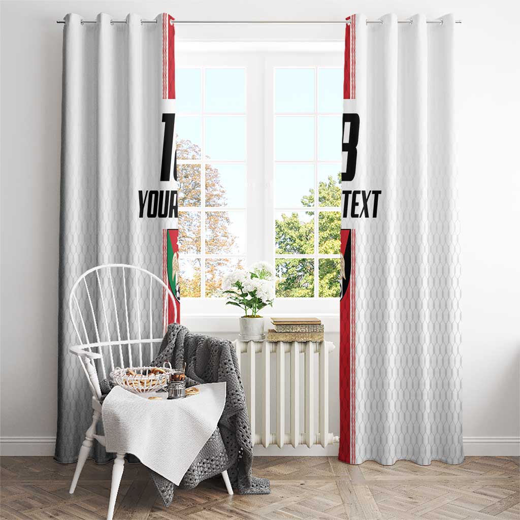 Custom Jordan Heritage Football Window Curtain Al Nashama Sporty Style - Wonder Print Shop