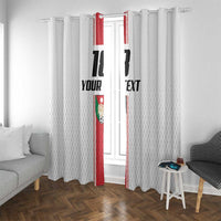 Custom Jordan Heritage Football Window Curtain Al Nashama Sporty Style - Wonder Print Shop