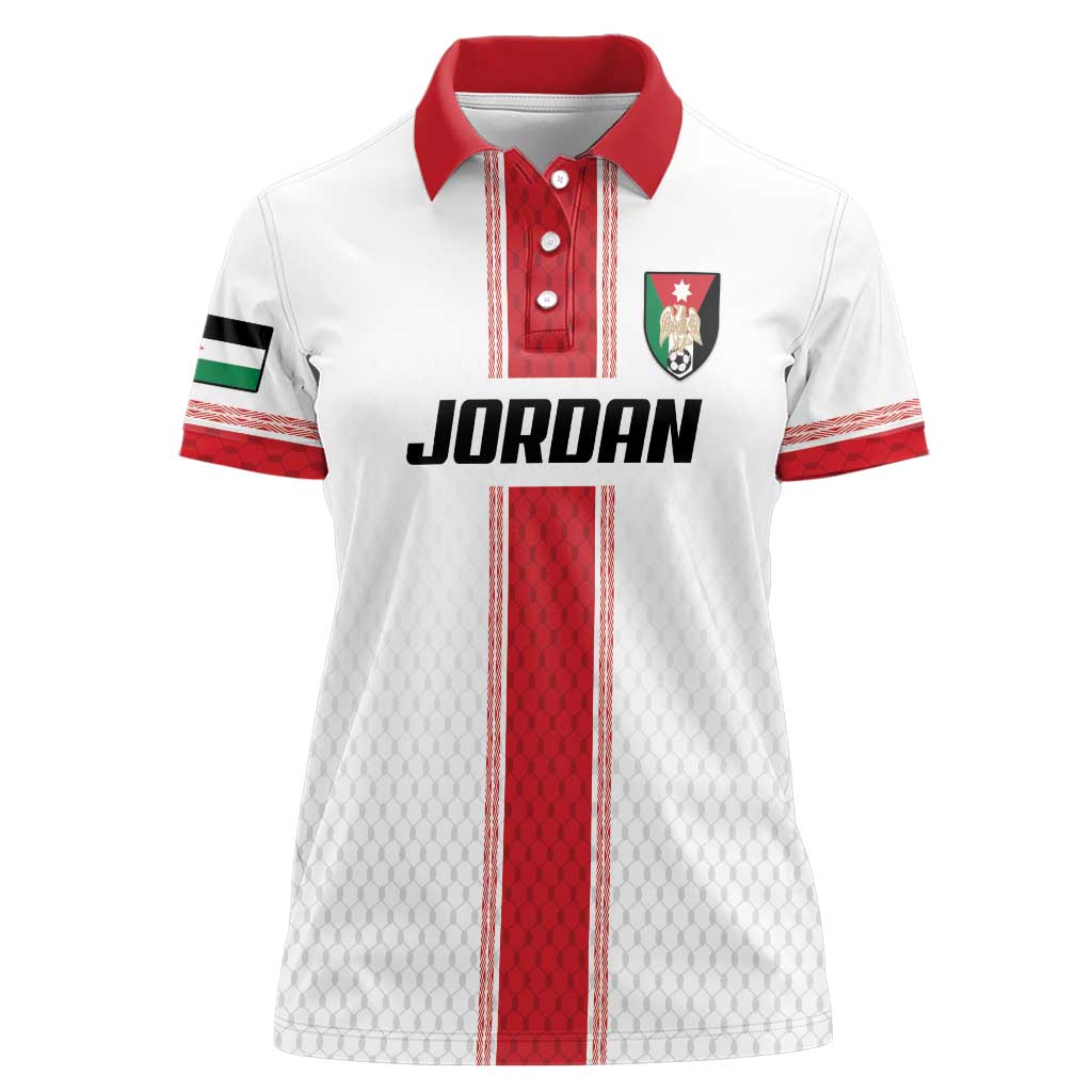 Custom Jordan Heritage Football Women Polo Shirt Al Nashama Sporty Style - Wonder Print Shop