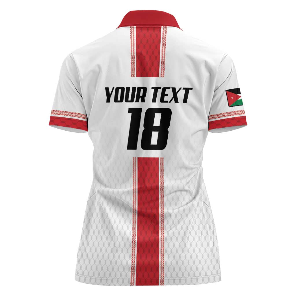 Custom Jordan Heritage Football Women Polo Shirt Al Nashama Sporty Style - Wonder Print Shop