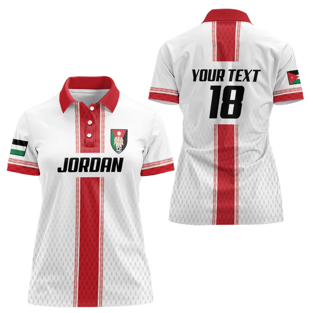 Custom Jordan Heritage Football Women Polo Shirt Al Nashama Sporty Style - Wonder Print Shop