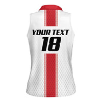 Custom Jordan Heritage Football Women Sleeveless Polo Shirt Al Nashama Sporty Style - Wonder Print Shop