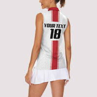 Custom Jordan Heritage Football Women Sleeveless Polo Shirt Al Nashama Sporty Style - Wonder Print Shop