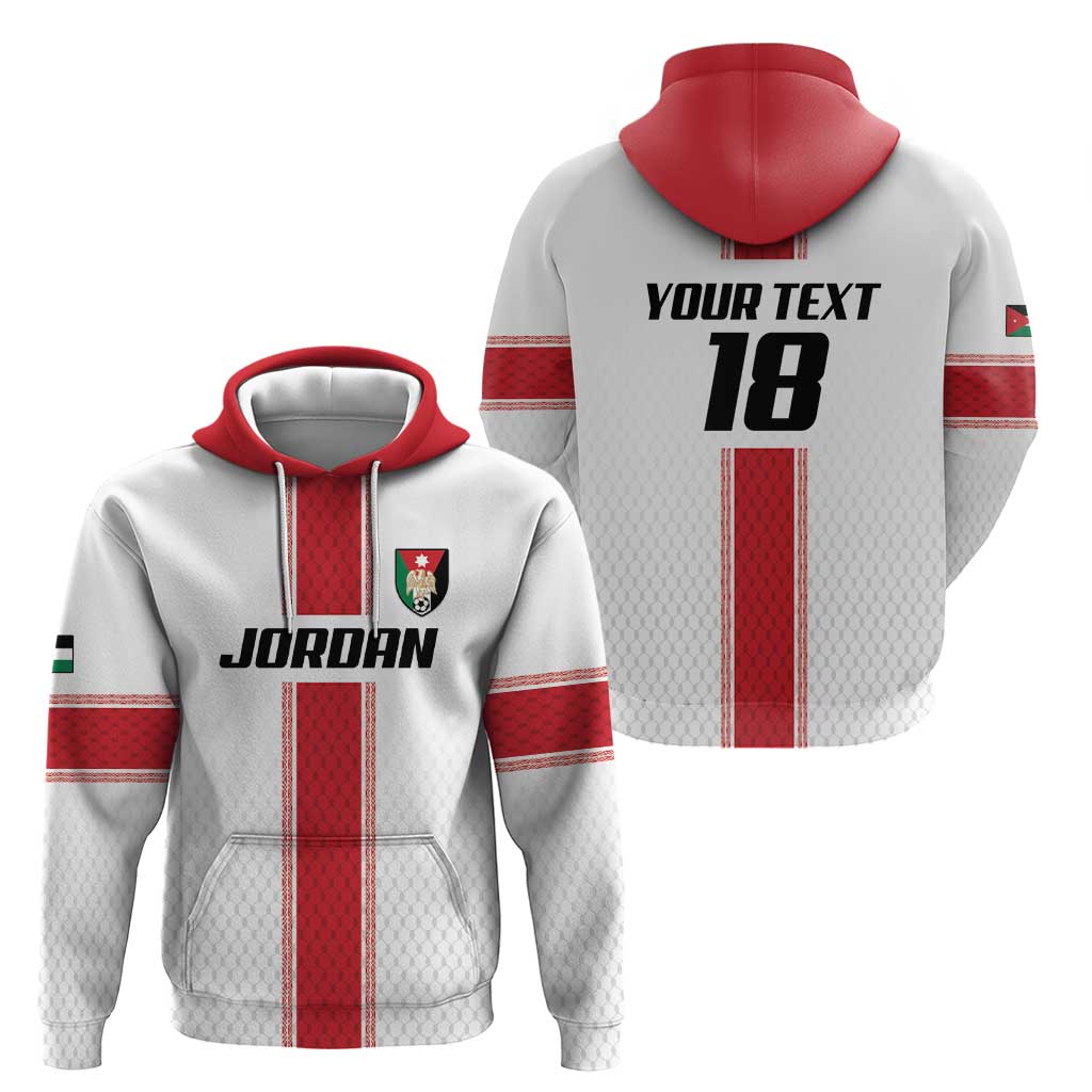 Custom Jordan Heritage Football Zip Hoodie Al Nashama Sporty Style - Wonder Print Shop