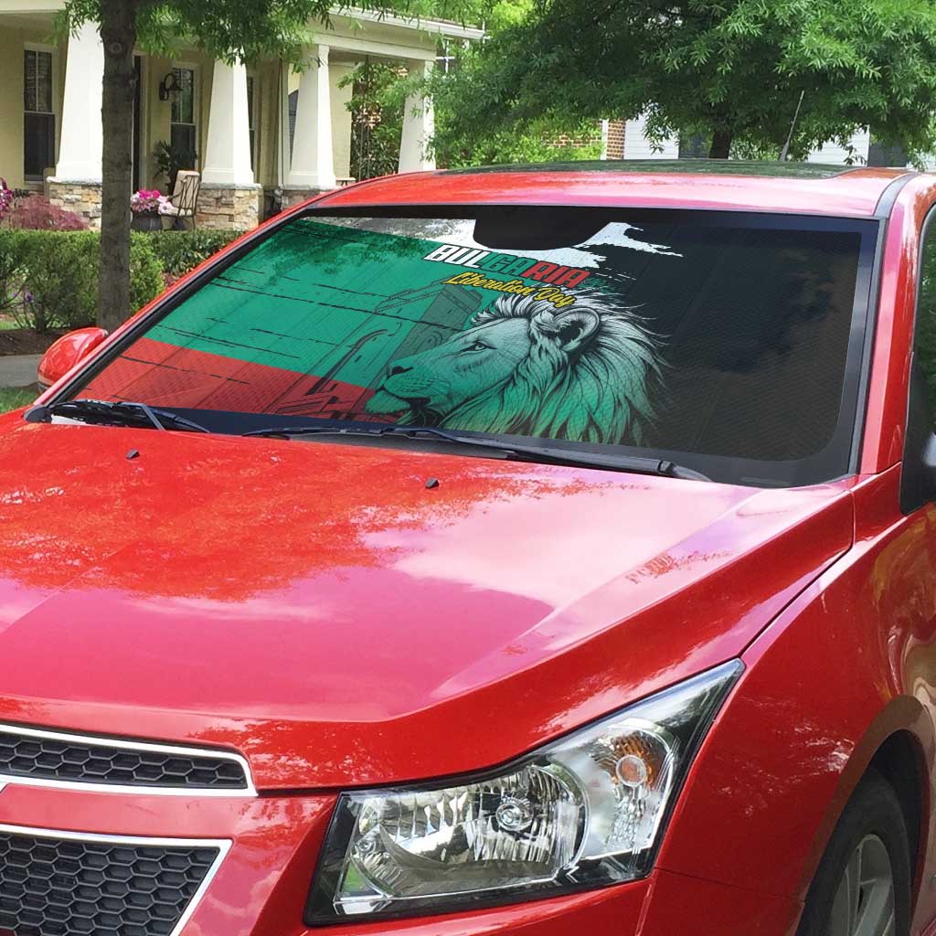 Bulgaria Liberation Day Auto Sun Shade Bulgarian Lion National Pride Patriotic