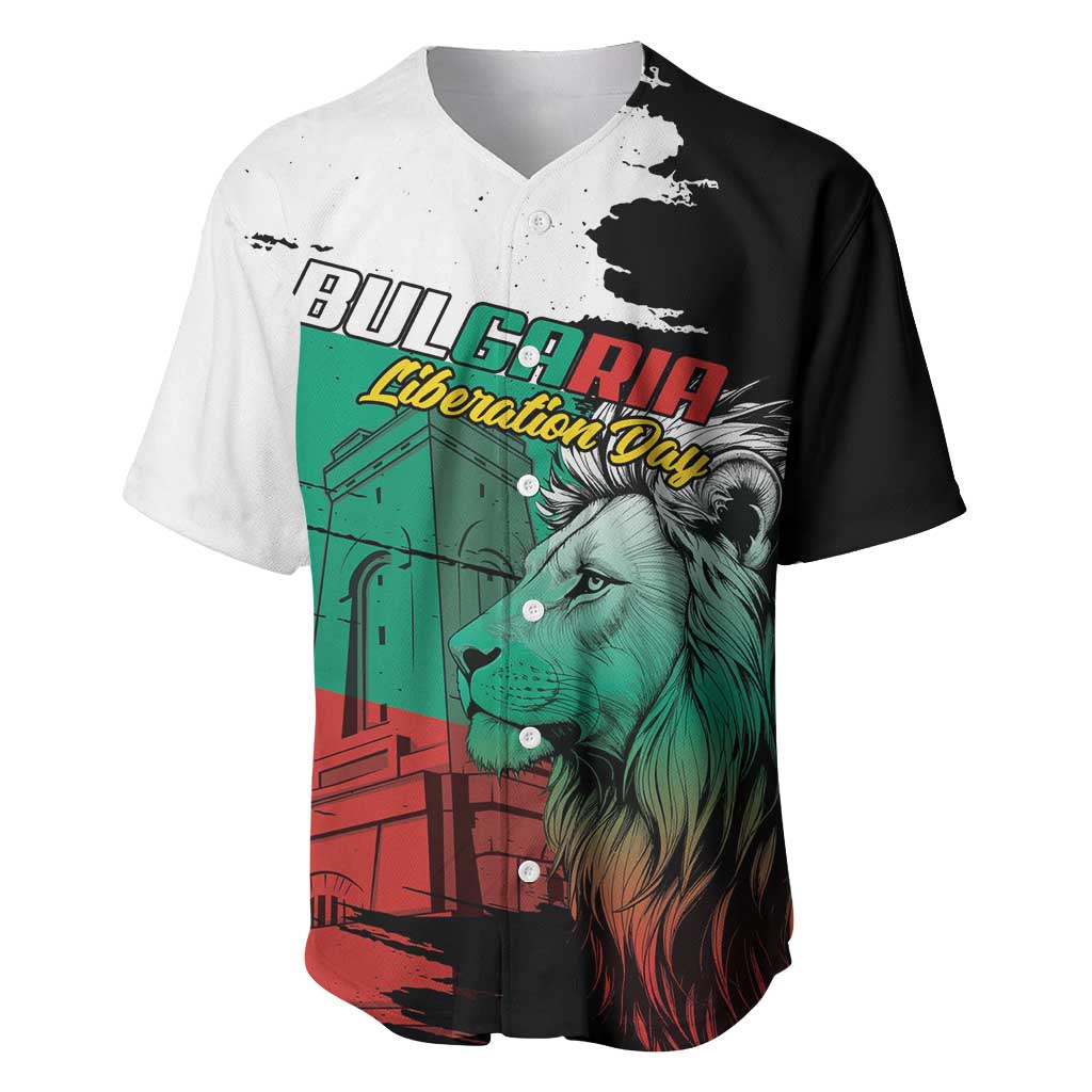 Bulgaria Liberation Day Personalized Baseball Jersey Bulgarian Lion National Pride Patriotic