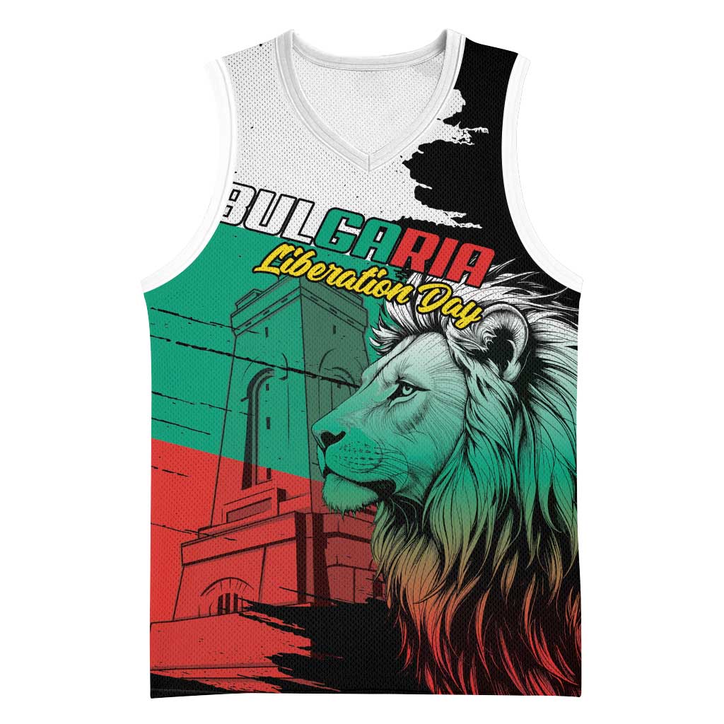 Bulgaria Liberation Day Personalized Basketball Jersey Bulgarian Lion National Pride Patriotic
