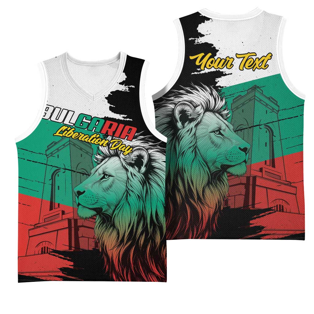 Bulgaria Liberation Day Personalized Basketball Jersey Bulgarian Lion National Pride Patriotic