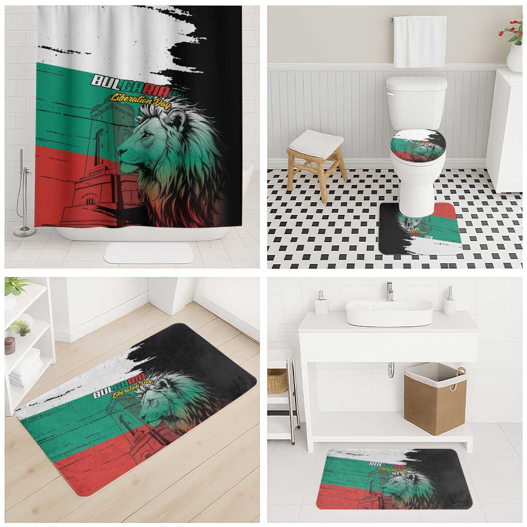 Bulgaria Liberation Day Bathroom Set Bulgarian Lion National Pride Patriotic