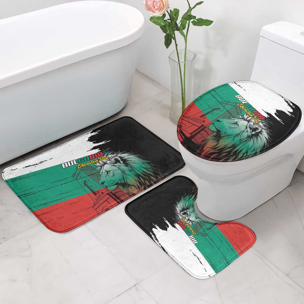 Bulgaria Liberation Day Bathroom Set Bulgarian Lion National Pride Patriotic