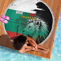 Bulgaria Liberation Day Beach Blanket Bulgarian Lion National Pride Patriotic