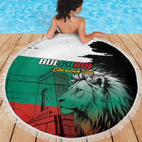 Bulgaria Liberation Day Beach Blanket Bulgarian Lion National Pride Patriotic