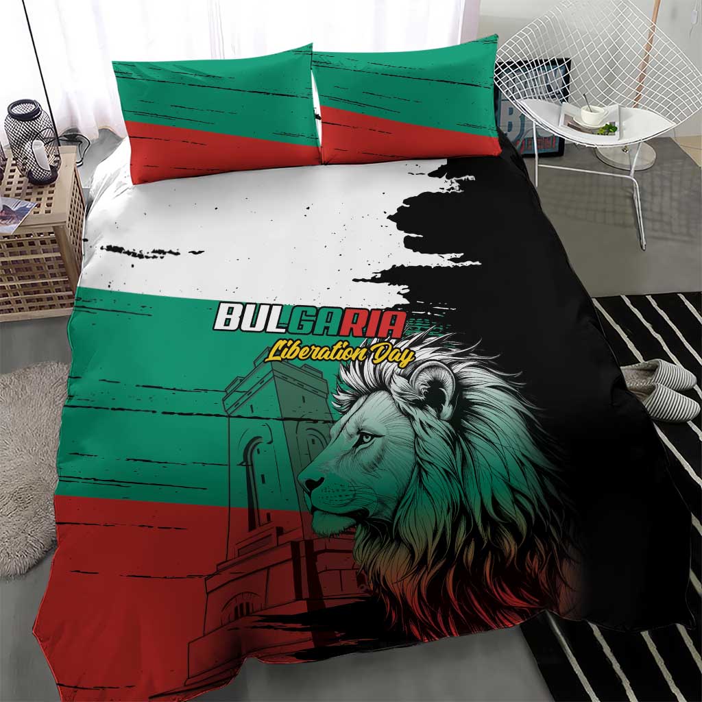 Bulgaria Liberation Day Bedding Set Bulgarian Lion National Pride Patriotic