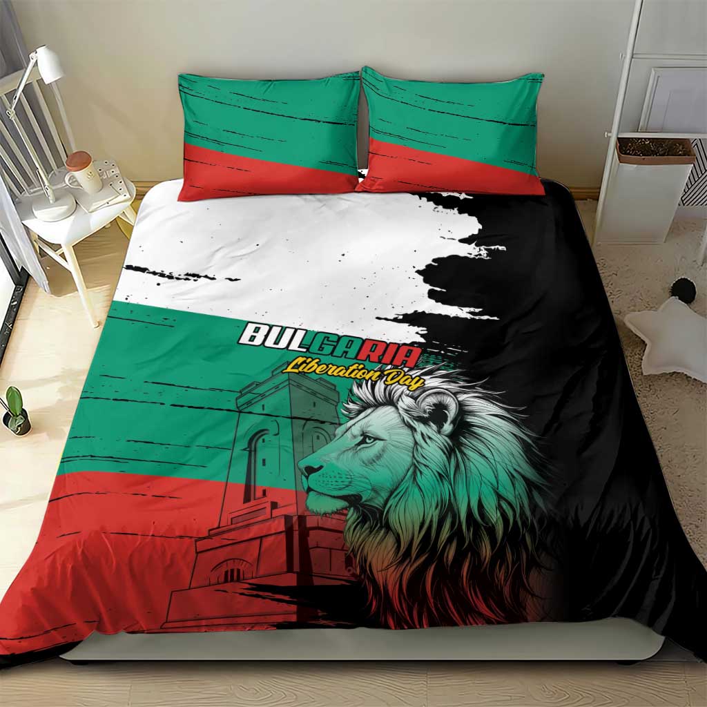 Bulgaria Liberation Day Bedding Set Bulgarian Lion National Pride Patriotic