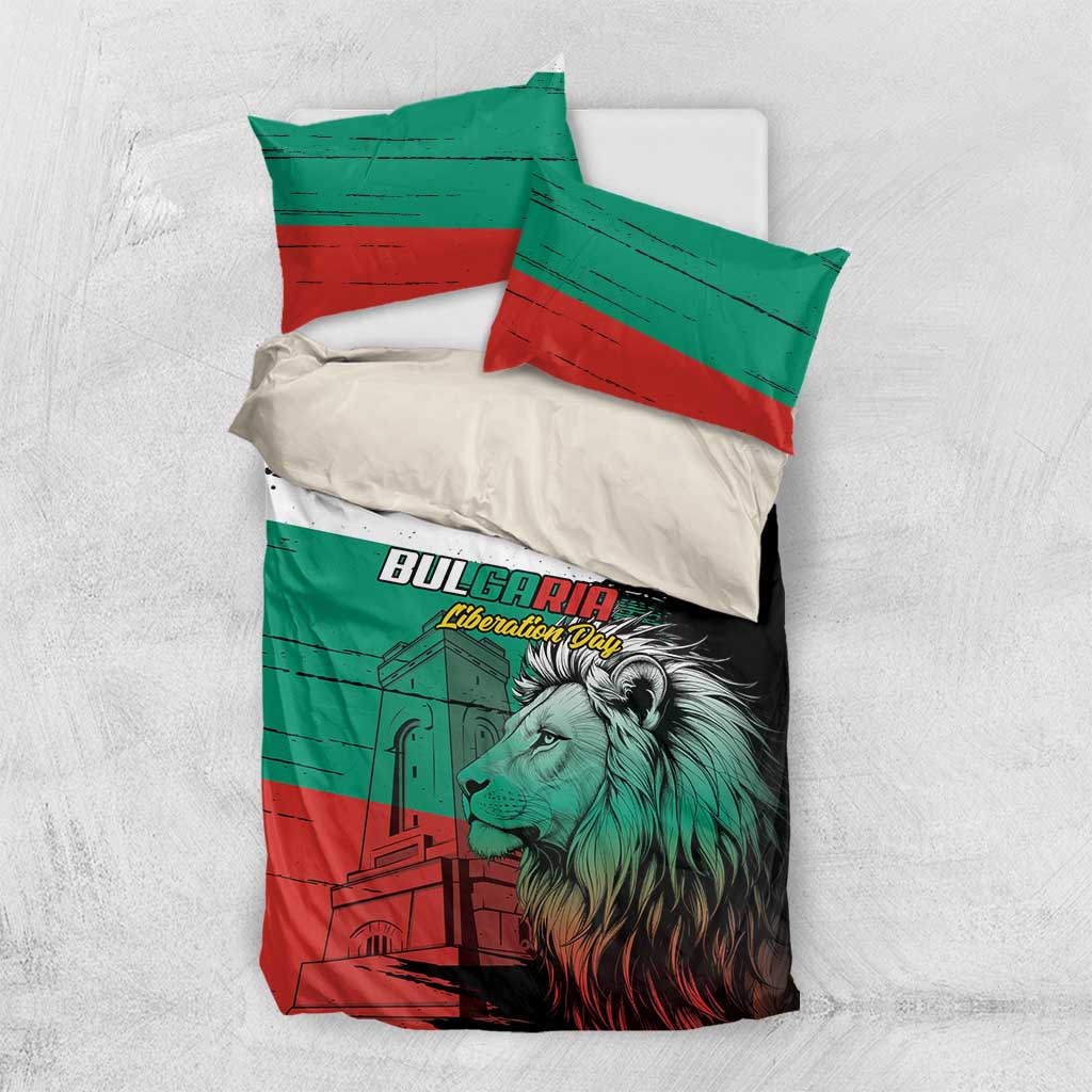 Bulgaria Liberation Day Bedding Set Bulgarian Lion National Pride Patriotic