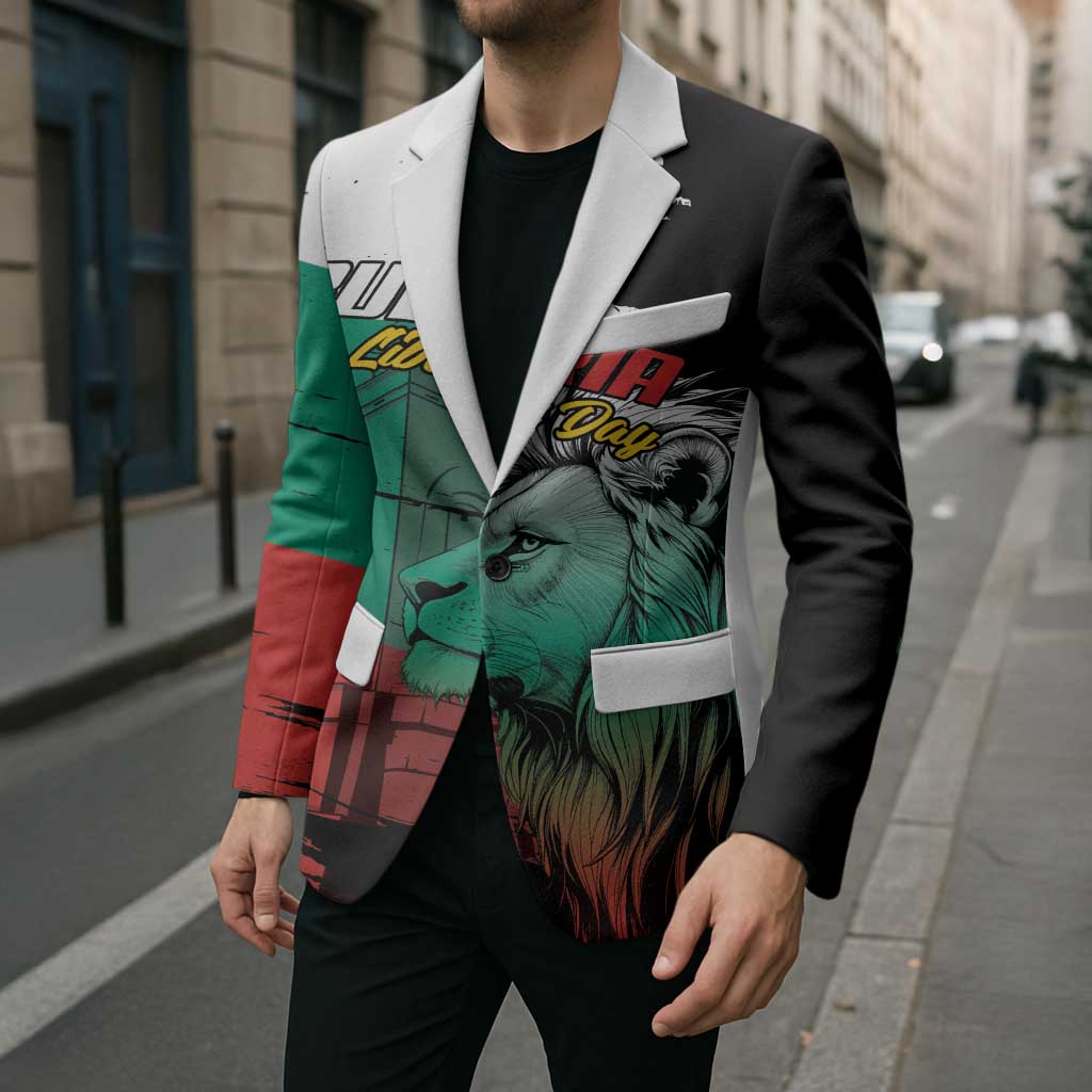 Bulgaria Liberation Day Personalized Blazer Bulgarian Lion National Pride Patriotic
