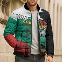 Bulgaria Liberation Day Personalized Bomber Puffer Jacket Bulgarian Lion National Pride Patriotic