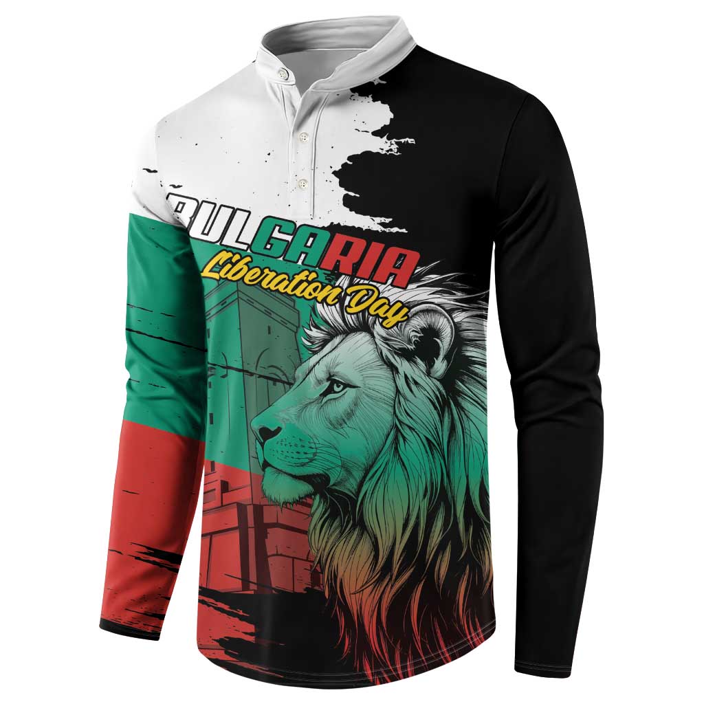 Bulgaria Liberation Day Personalized Button Sweatshirt Bulgarian Lion National Pride Patriotic