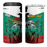 Bulgaria Liberation Day Personalized 4 in 1 Can Cooler Tumbler Bulgarian Lion National Pride Patriotic