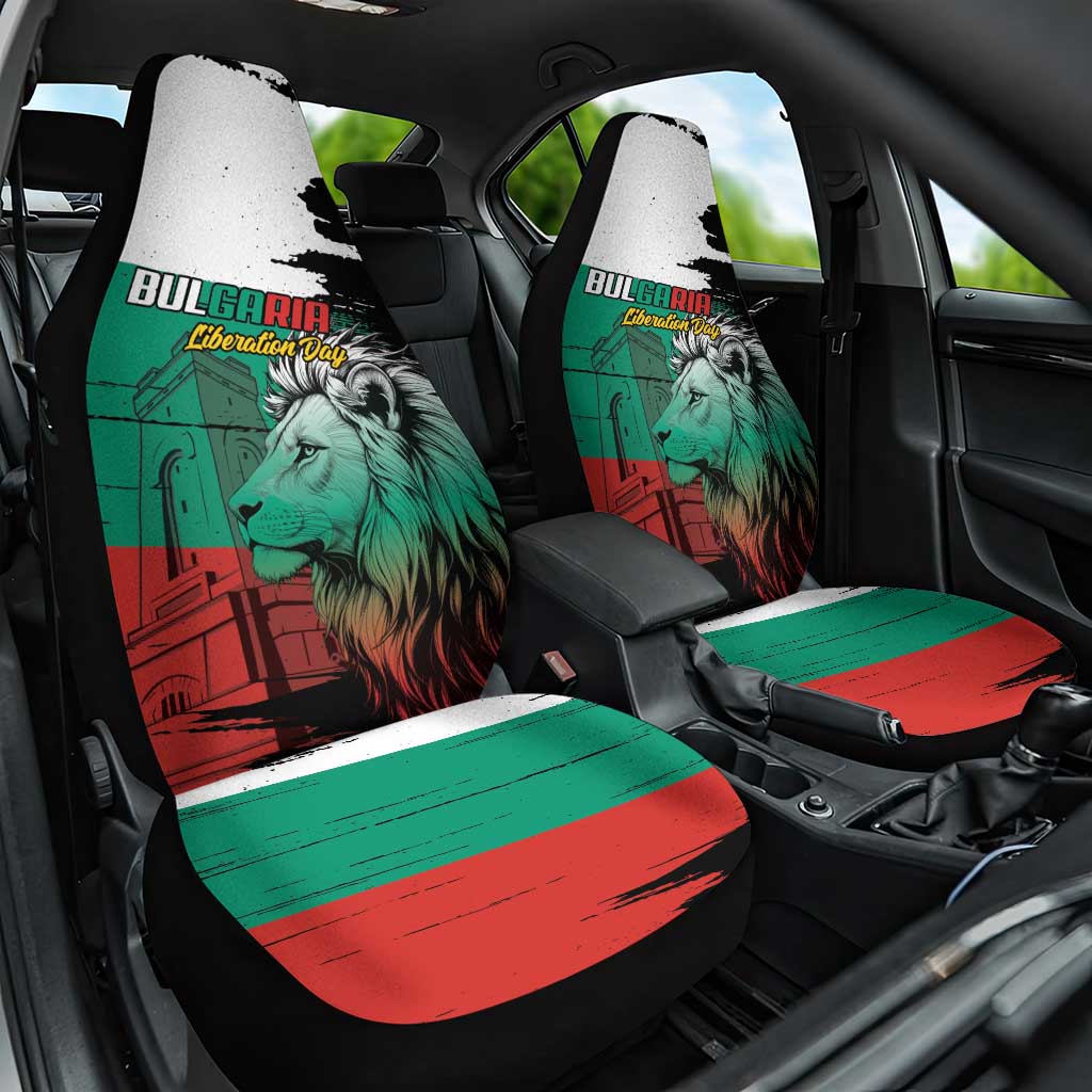 Bulgaria Liberation Day Car Seat Cover Bulgarian Lion National Pride Patriotic