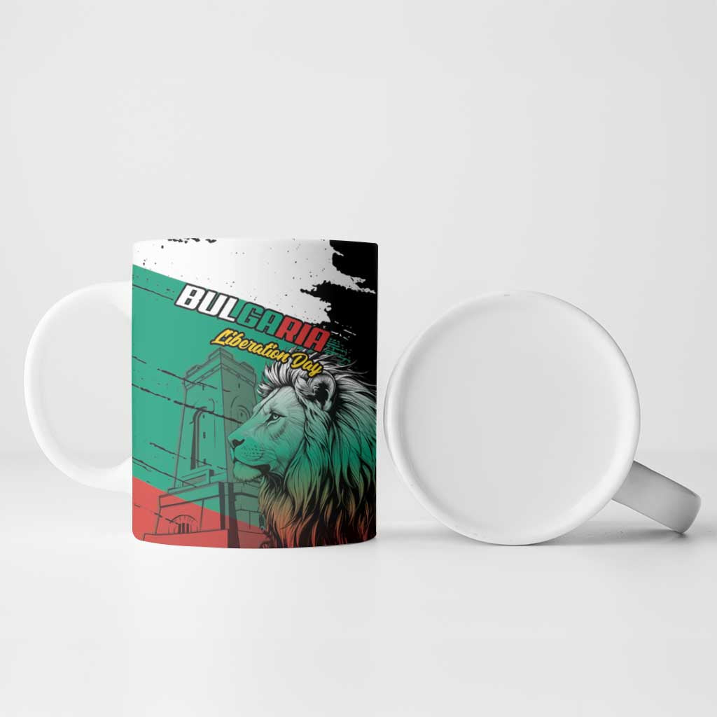 Bulgaria Liberation Day Personalized Ceramic Mug Bulgarian Lion National Pride Patriotic