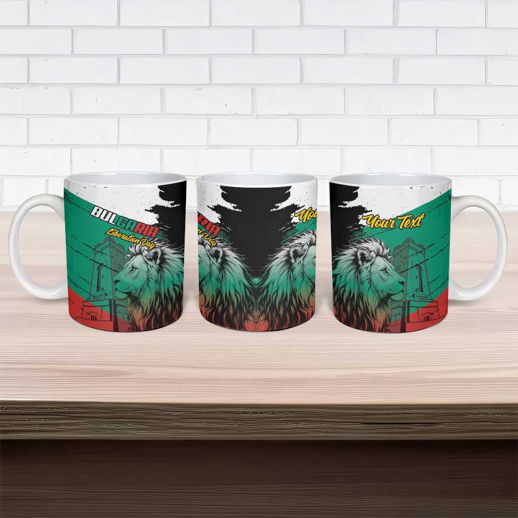 Bulgaria Liberation Day Personalized Ceramic Mug Bulgarian Lion National Pride Patriotic