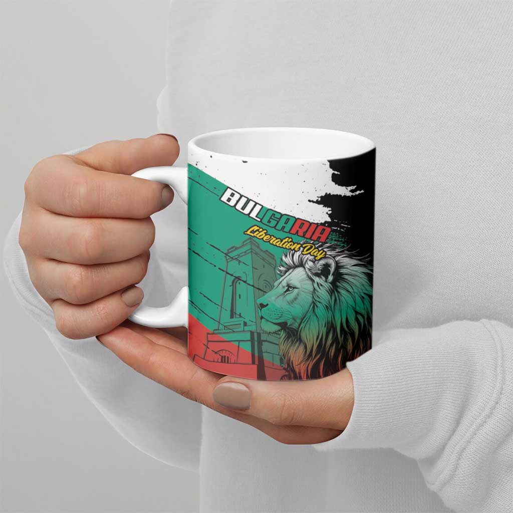 Bulgaria Liberation Day Personalized Ceramic Mug Bulgarian Lion National Pride Patriotic