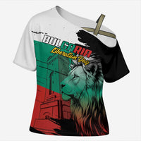 Bulgaria Liberation Day Personalized Cross Shoulder Shirt Bulgarian Lion National Pride Patriotic