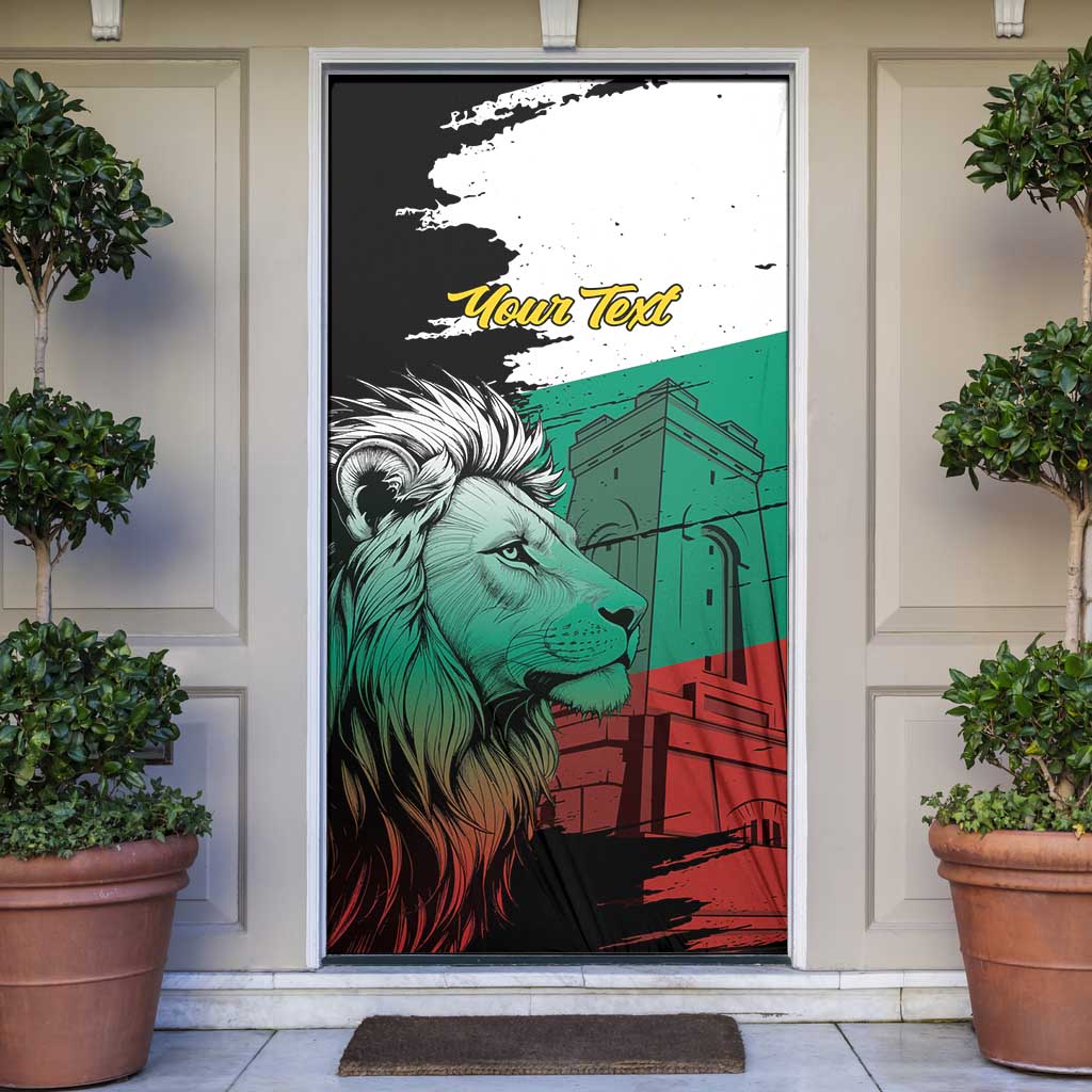 Bulgaria Liberation Day Personalized Door Cover Bulgarian Lion National Pride Patriotic