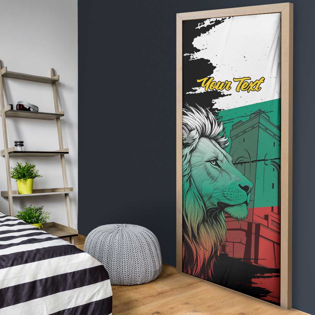 Bulgaria Liberation Day Personalized Door Cover Bulgarian Lion National Pride Patriotic