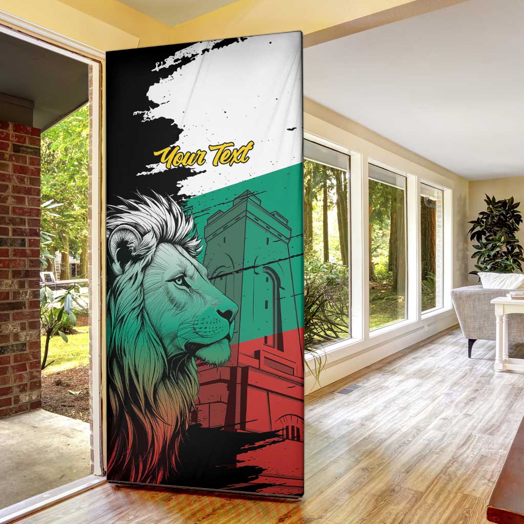 Bulgaria Liberation Day Personalized Door Cover Bulgarian Lion National Pride Patriotic