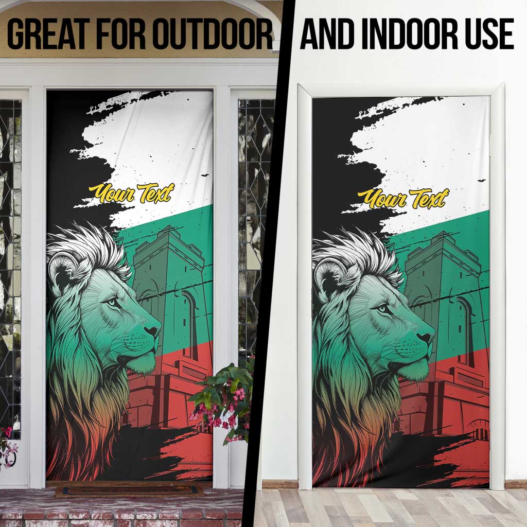 Bulgaria Liberation Day Personalized Door Cover Bulgarian Lion National Pride Patriotic