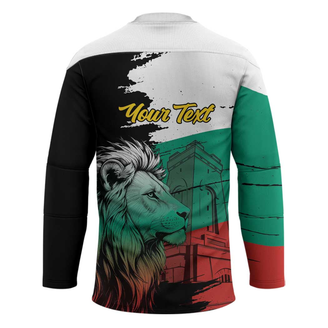 Bulgaria Liberation Day Personalized Hockey Jersey Bulgarian Lion National Pride Patriotic