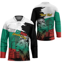 Bulgaria Liberation Day Personalized Hockey Jersey Bulgarian Lion National Pride Patriotic