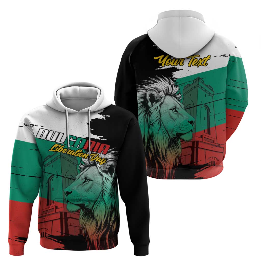 Bulgaria Liberation Day Personalized Hoodie Bulgarian Lion National Pride Patriotic