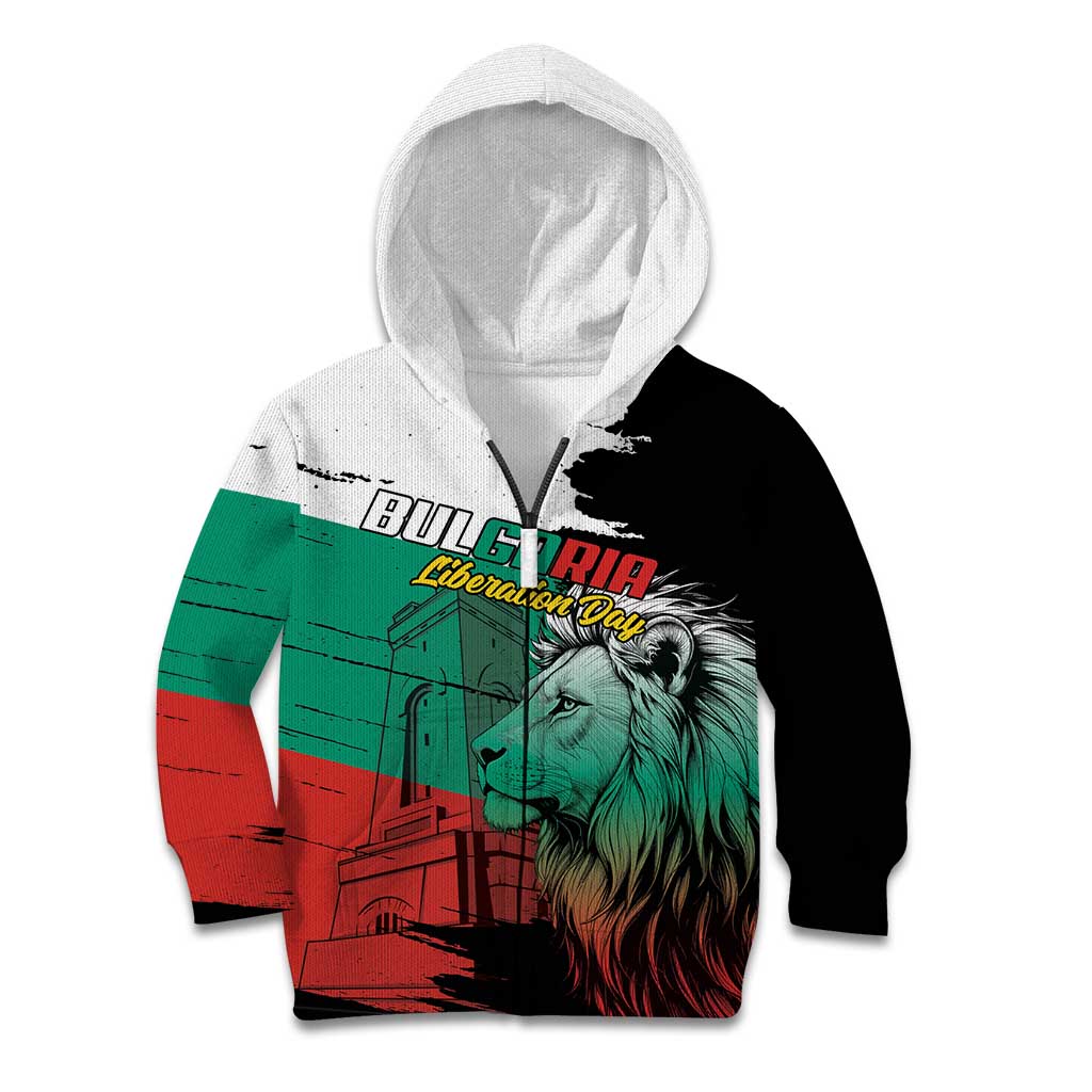 Bulgaria Liberation Day Personalized Kid Hoodie Bulgarian Lion National Pride Patriotic