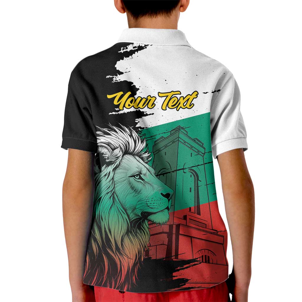 Bulgaria Liberation Day Personalized Kid Polo Shirt Bulgarian Lion National Pride Patriotic