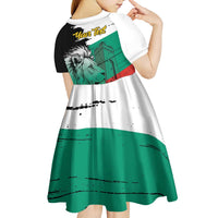 Bulgaria Liberation Day Personalized Kid Short Sleeve Dress Bulgarian Lion National Pride Patriotic