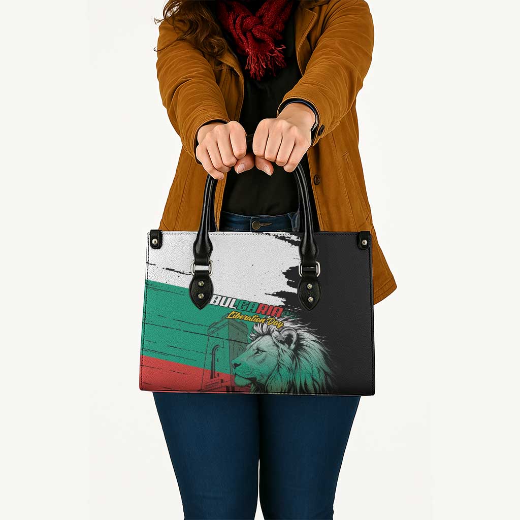 Bulgaria Liberation Day Leather Bag Bulgarian Lion National Pride Patriotic