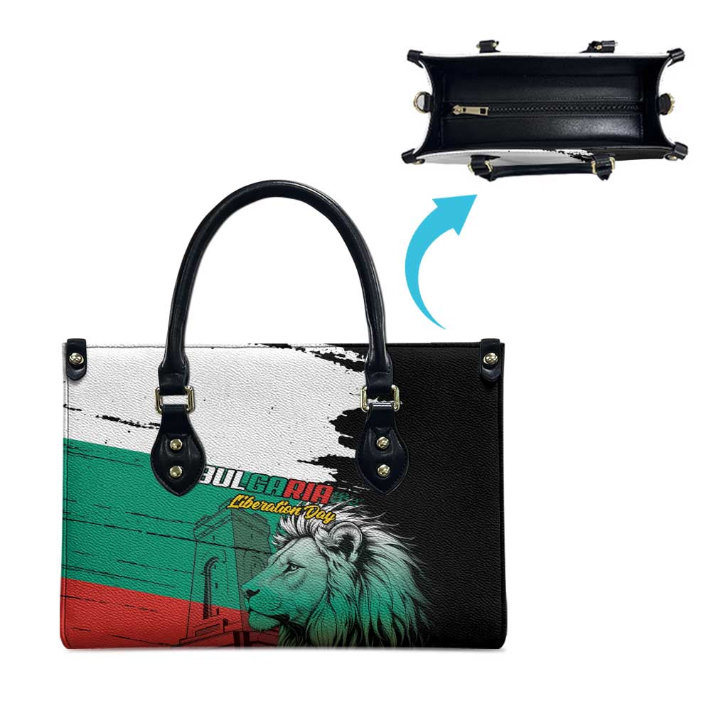Bulgaria Liberation Day Leather Bag Bulgarian Lion National Pride Patriotic