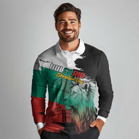 Bulgaria Liberation Day Personalized Long Sleeve Polo Shirt Bulgarian Lion National Pride Patriotic