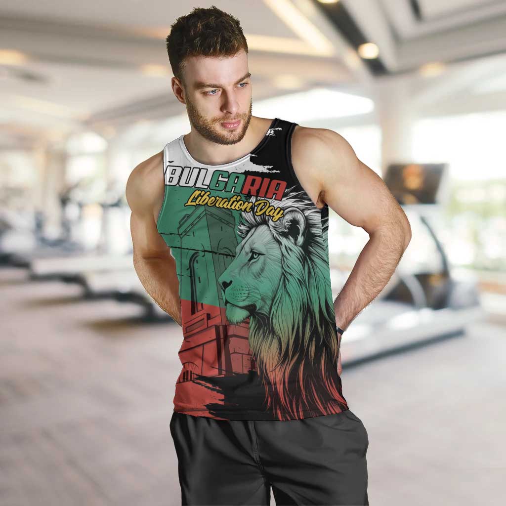 Bulgaria Liberation Day Personalized Men Tank Top Bulgarian Lion National Pride Patriotic
