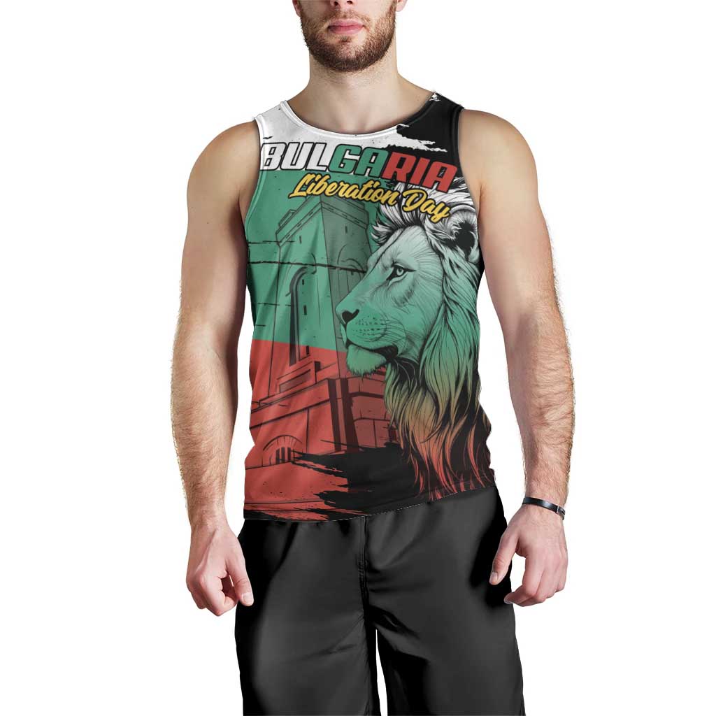 Bulgaria Liberation Day Personalized Men Tank Top Bulgarian Lion National Pride Patriotic