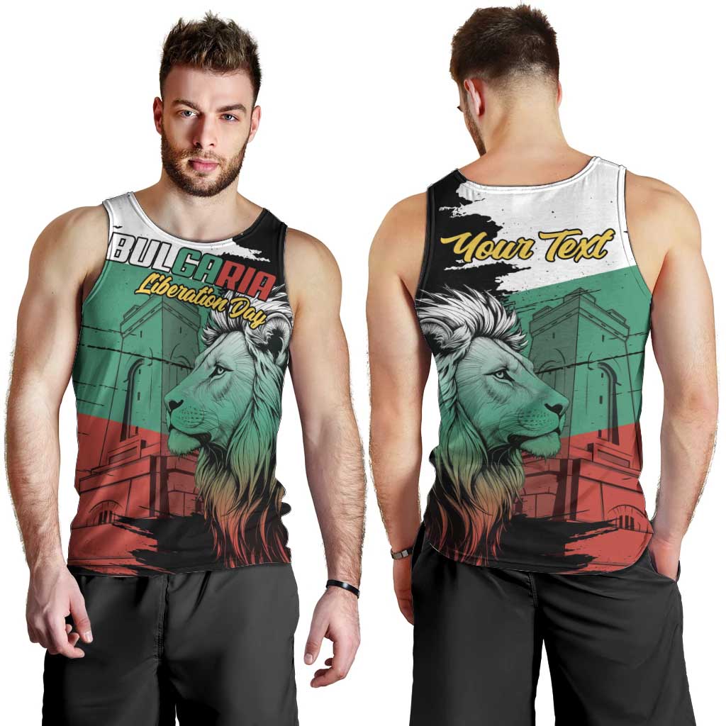 Bulgaria Liberation Day Personalized Men Tank Top Bulgarian Lion National Pride Patriotic