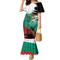 Bulgaria Liberation Day Personalized Mermaid Dress Bulgarian Lion National Pride Patriotic