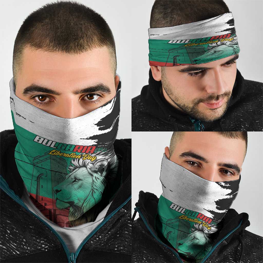 Bulgaria Liberation Day Neck Gaiter Bulgarian Lion National Pride Patriotic