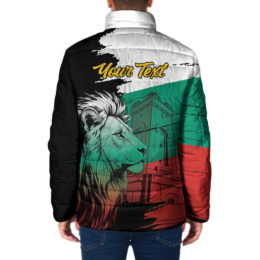 Bulgaria Liberation Day Personalized Padded Jacket Bulgarian Lion National Pride Patriotic