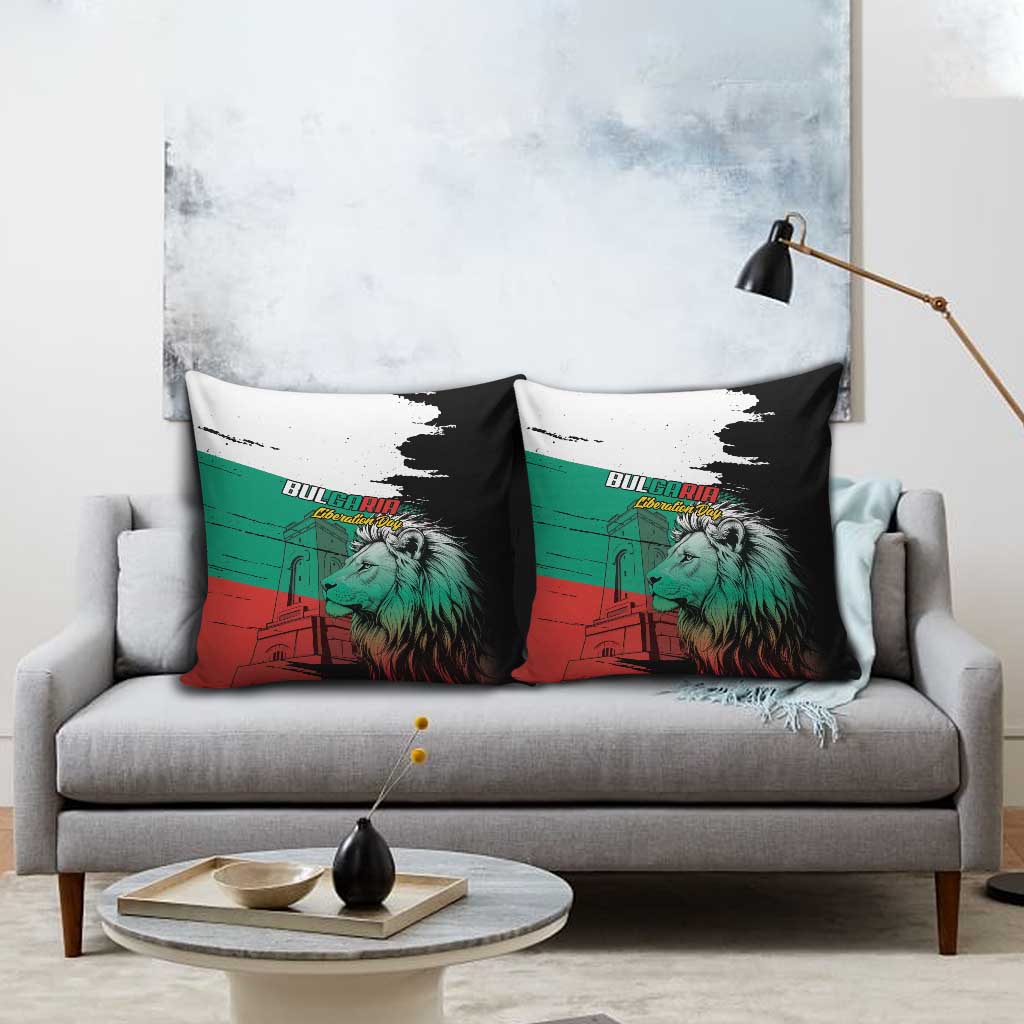 Bulgaria Liberation Day Pillow Cover Bulgarian Lion National Pride Patriotic