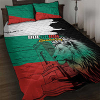 Bulgaria Liberation Day Quilt Bed Set Bulgarian Lion National Pride Patriotic